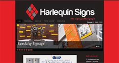 Desktop Screenshot of harlequinsigns.com.au